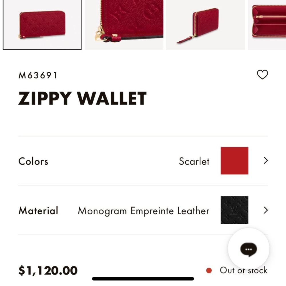 LV Zippy long wallet
